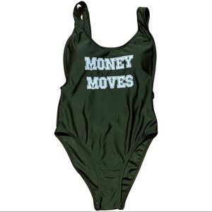 NWT YMI Money Moves One Piece Bathing Suit